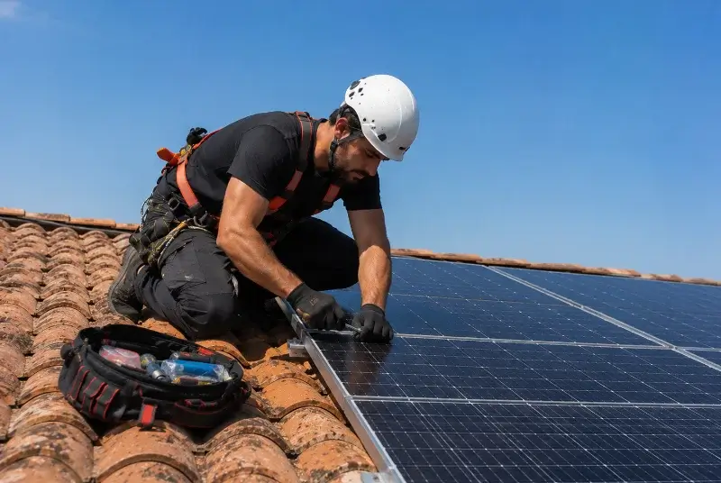 Maintenance et monitoring de panneaux solaires à Cabrières-d'Avignon